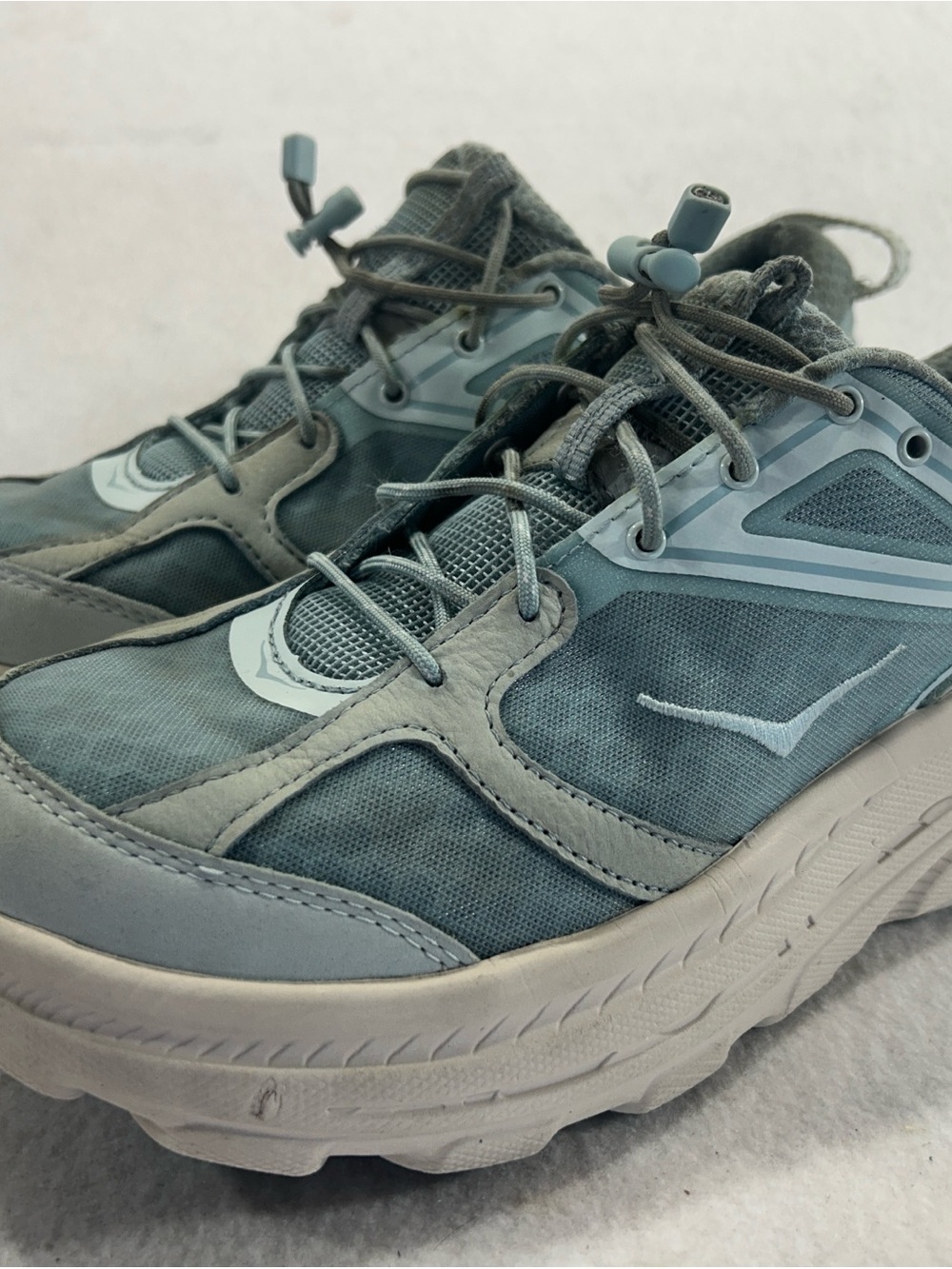 HOKA ONE ONE Bondi B3 LS Womens 10.5 Blue Gray Cushioned Running Shoes